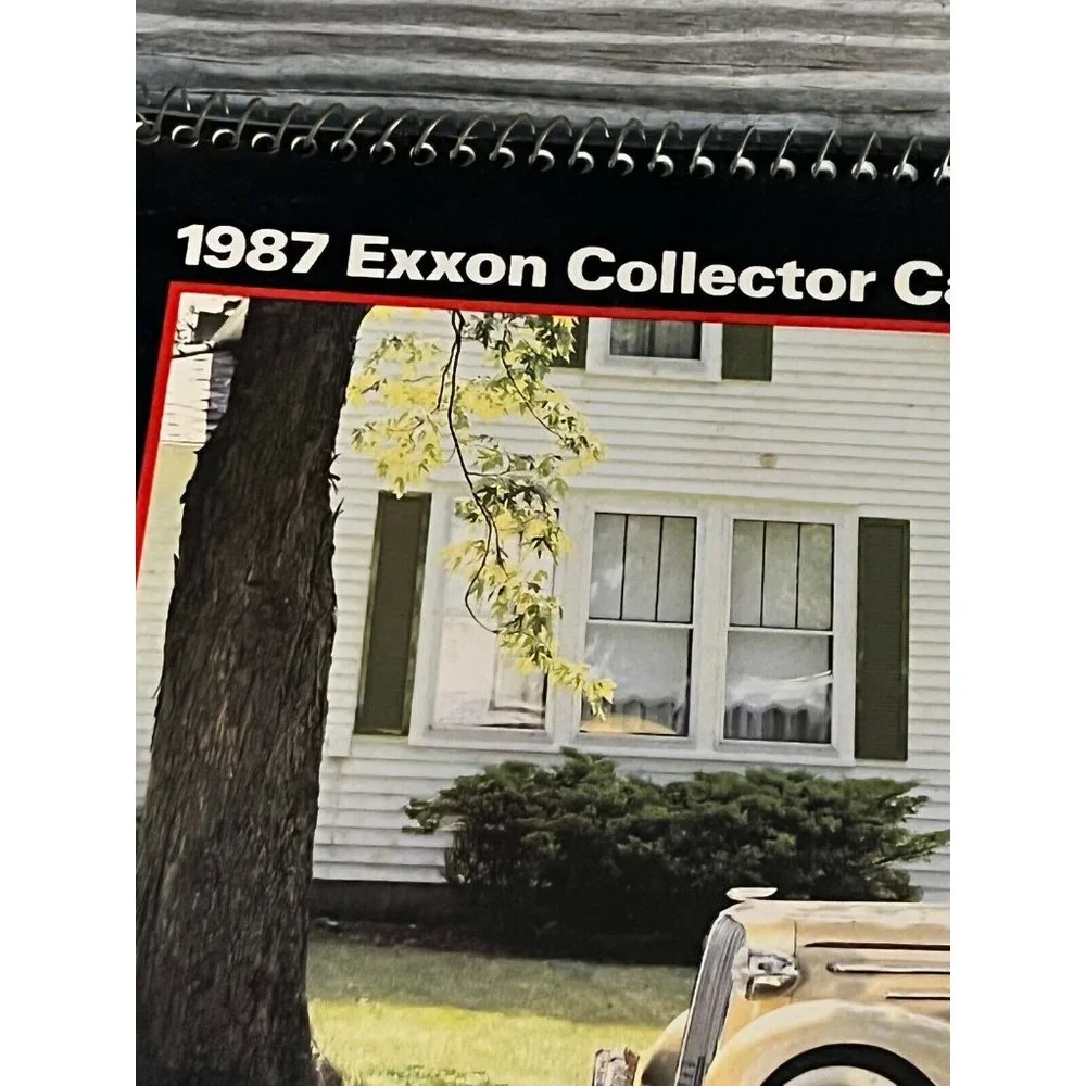 Vintage1989 Exxon Collector Car Calendar Gaines Bros. Exxon North Carolina
